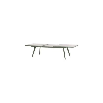 Table de jardin extensible 12 places Pulpy, vert laurier/gris granit