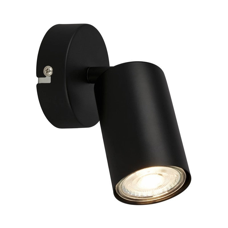 Spot mural GU10 noir orientable