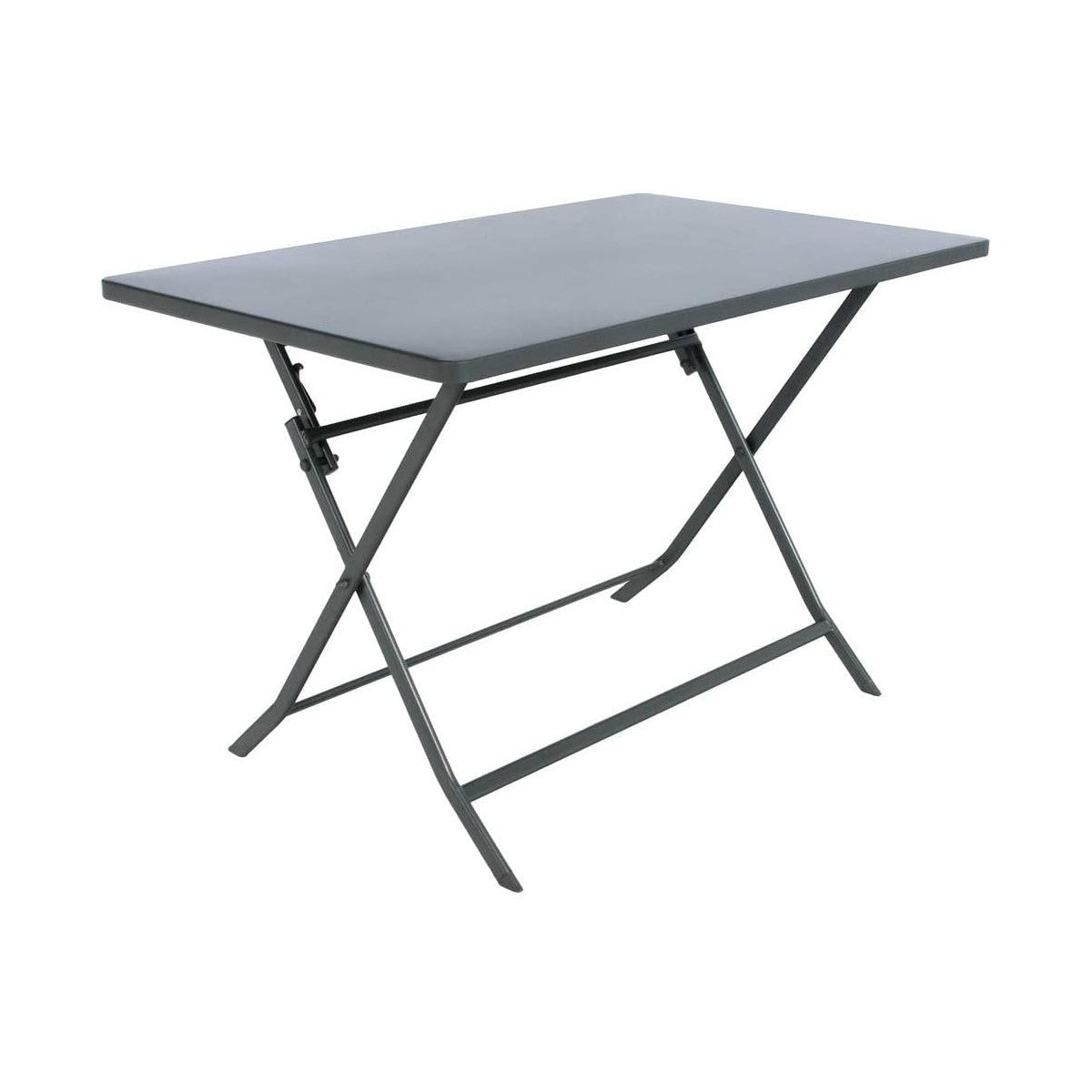 Table pliante rectangulaire Greensboro 4 places graphite 110x70x71 cm