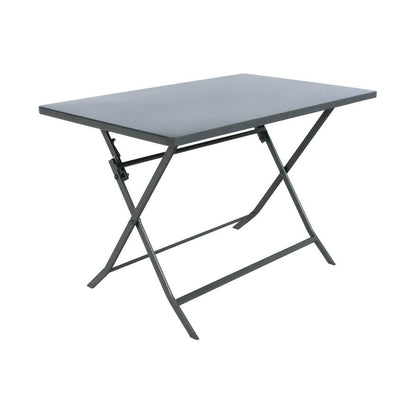 Table pliante rectangulaire Greensboro 4 places graphite 110x70x71 cm