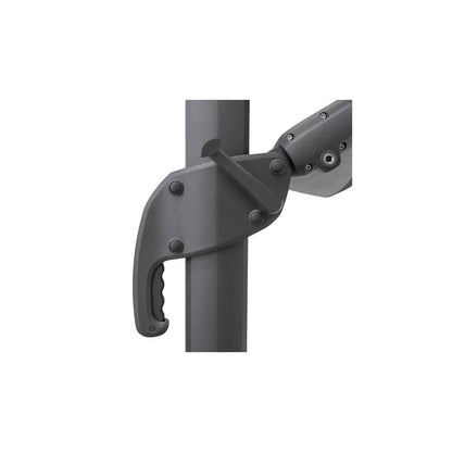 Ombrellone Melhia 4x3 m Olefina grigio/slate