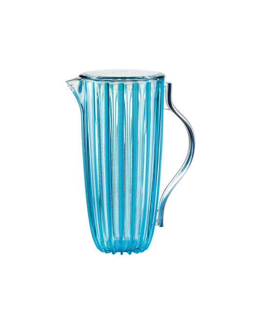 Carafe avec couvercle pin-up, coloris bleu clair 19,5 x 13 x H 27 cm