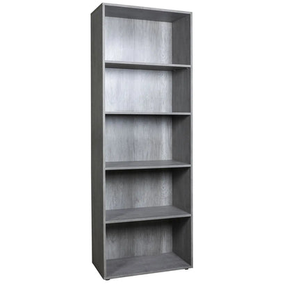 Bibliothèque avec 5 étagères en béton 68,8x35,3x200 composée