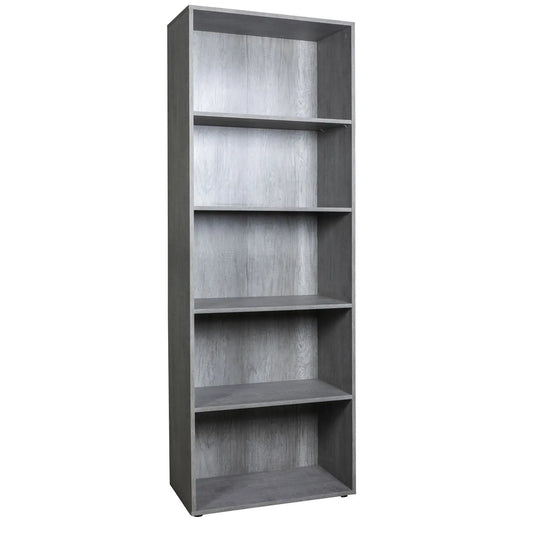 Bibliothèque avec 5 étagères en béton 68,8x35,3x200 composée