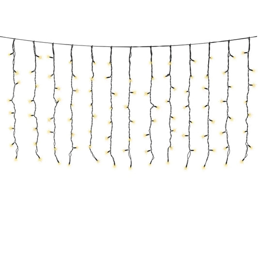 Tenda luminosa LED Pro-Lights bianco freddo da esterno 200 × 100 cm