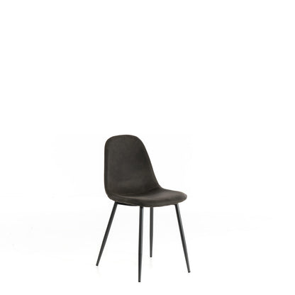4x Chaise en simili cuir 44cm x 50cm H. 84cm
