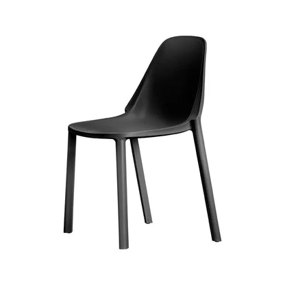 Più Scab Chaise design en technopolymère anthracite 53 x 54 x 82h cm