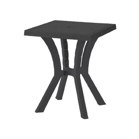 Tavolo Rigoletto in resina antracite cm 60x60x70h
