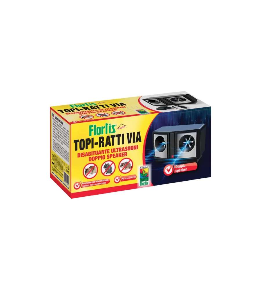 Topi via 2 speaker ultrasuoni Flortis