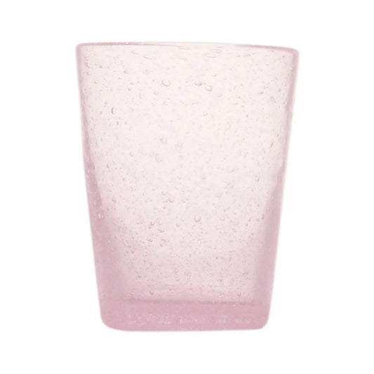 Verre à eau original souvenir rose en verre soufflé 0,25L