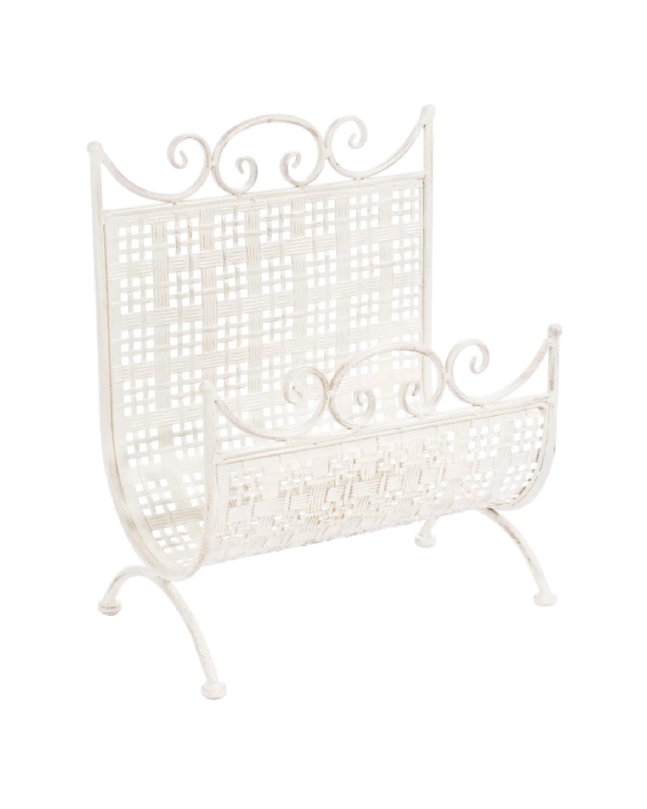Porte-revues Emily blanc 36x22x45h cm