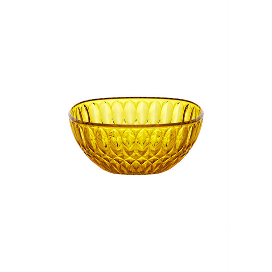 Contenitore Vanity Ø21 cm colore giallo zafferano 21x21xh9,3 cm