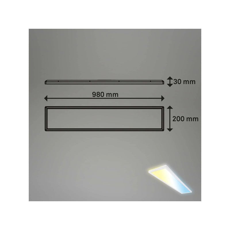 Panneau led Tava cct 98 cm 36w 4800lm blanc