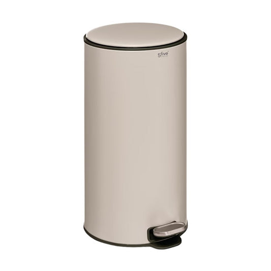 Poubelle Delta 30 L en métal/argile