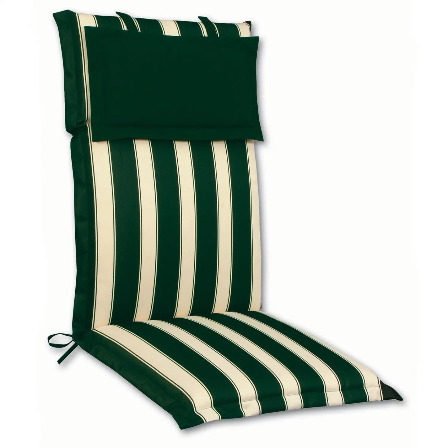 Coussin rayé pour fauteuil haut 114x48 cm
