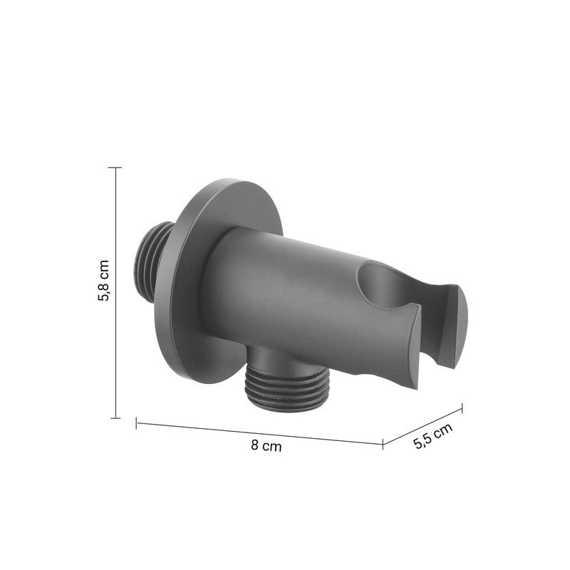 Set doccia tondo Ø25 cm High Pro Plus gun metal