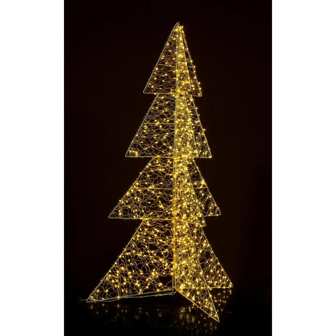 Pino di Natale Hoover oro Ø38 × H120 cm con 720 MicroLED Classic