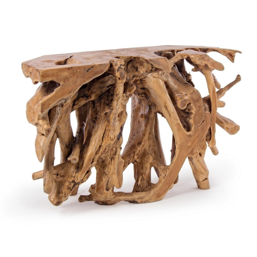 Consolle in legno di radice di Teak cm 120 x 40 x 77 h