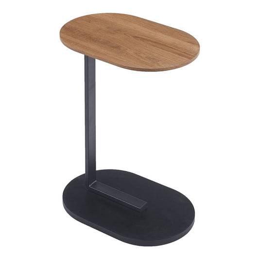 Tavolino Goran cm 45x30x58 colore naturale con gambe nere