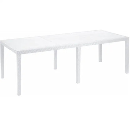 Table extensible Queen blanche 200x90x72h cm