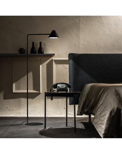 Lampada da terra LED Antares in metallo nero STS