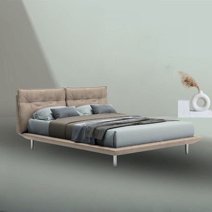 Lit double beige 190x12x82 cm