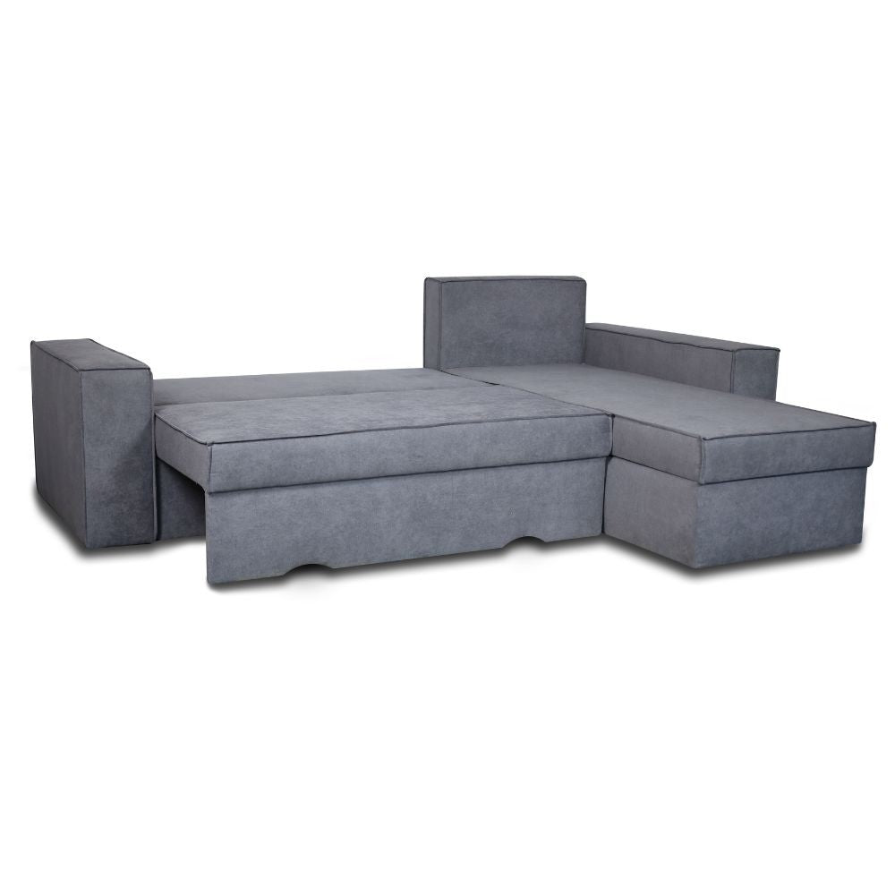 Canapé d'angle gris frêne 250x180 cm