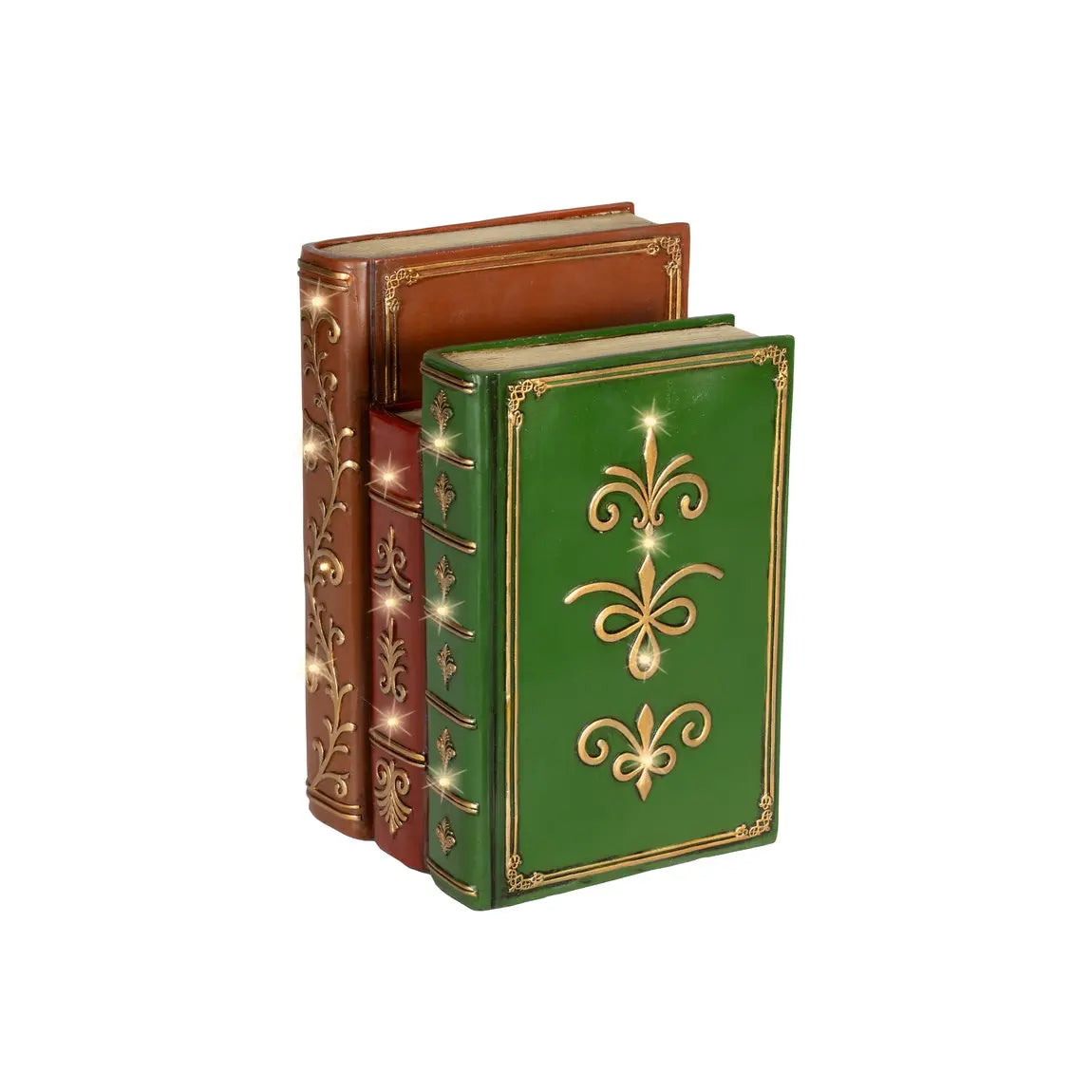 Libro decorativo natalizio con LED 15,5 × 18,5 × H27 cm