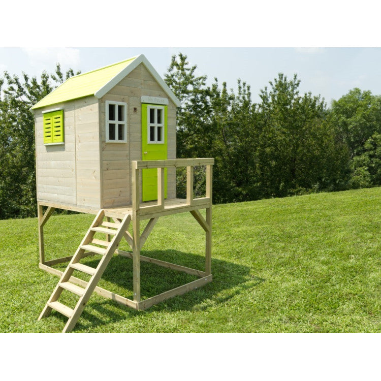Maison en bois Bamby sur pilotis 120 x 120 x 155 h cm