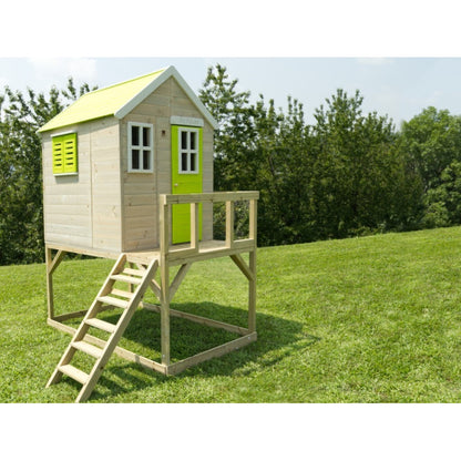 Maison en bois Bamby sur pilotis 120 x 120 x 155 h cm