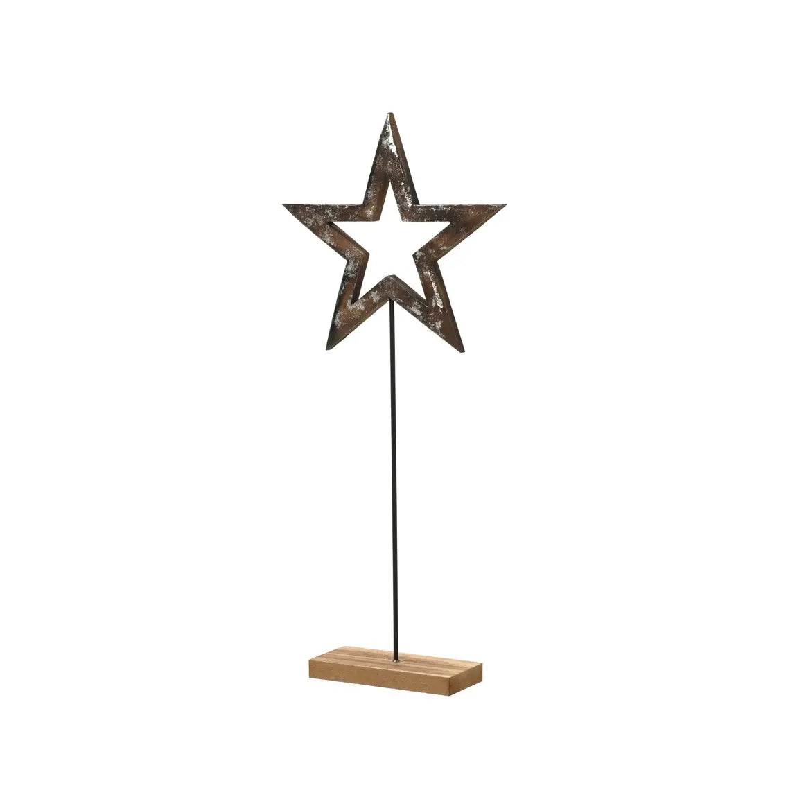Stella decorativa in MDF su base in legno 20 × H46 cm