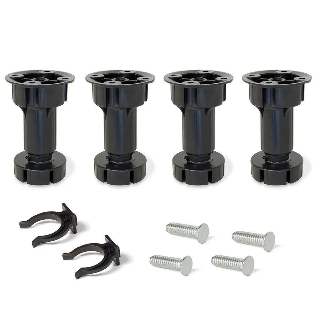 Kit pieds réglables pour meuble Bone H100 mm noir