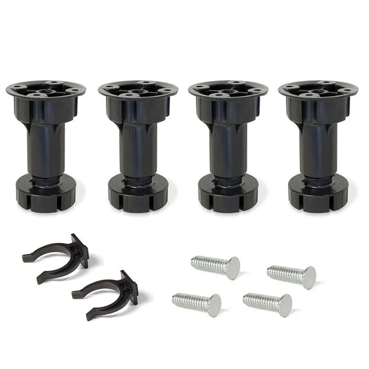 Kit pieds réglables pour meuble Bone H100 mm noir