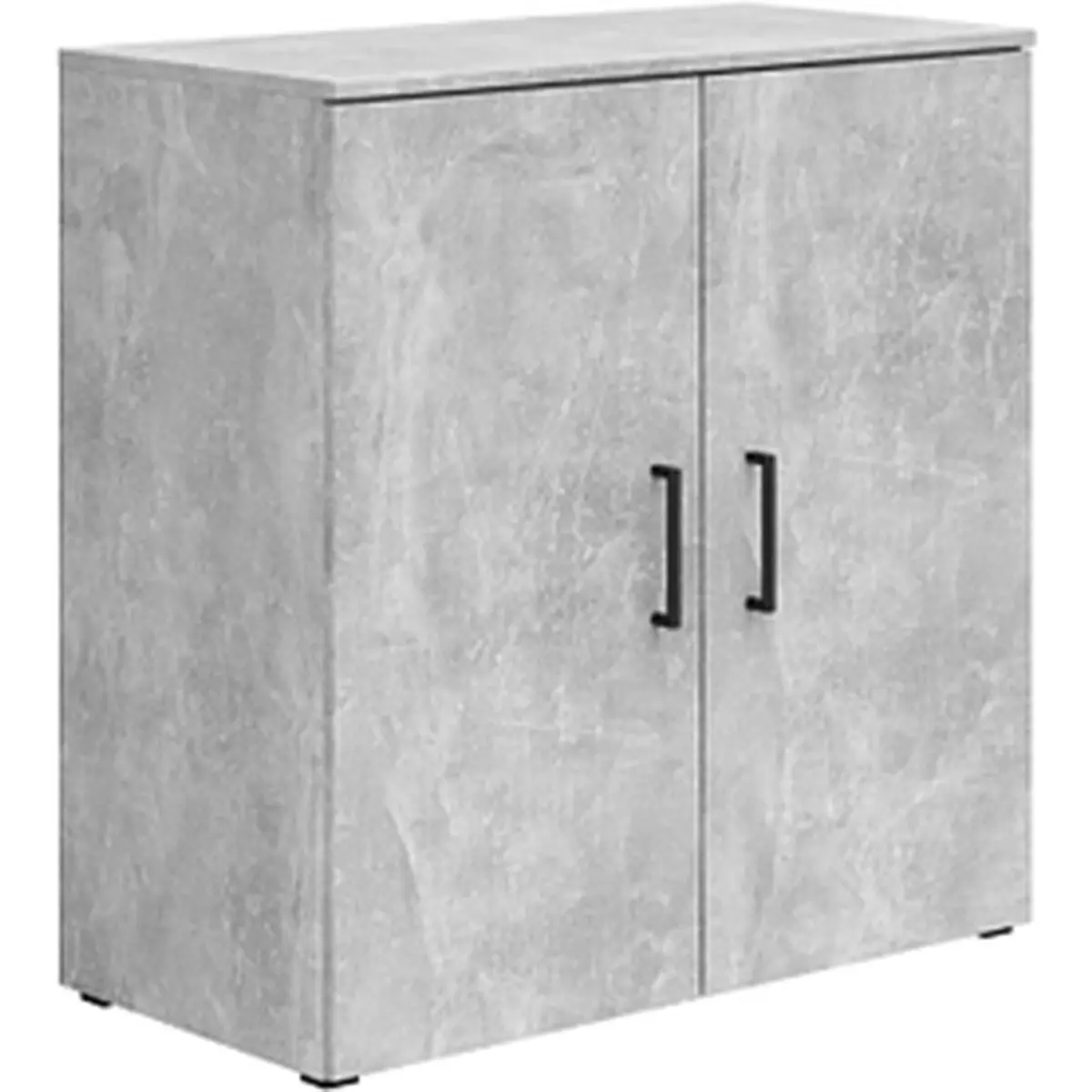 ARMADIO BASSO IN KIT COLORE CEMENTO  MELAMINICO DA 18MM 360X800X720HMM