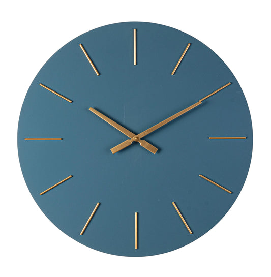 Orologio da parete Timeline blu ø60 cm
