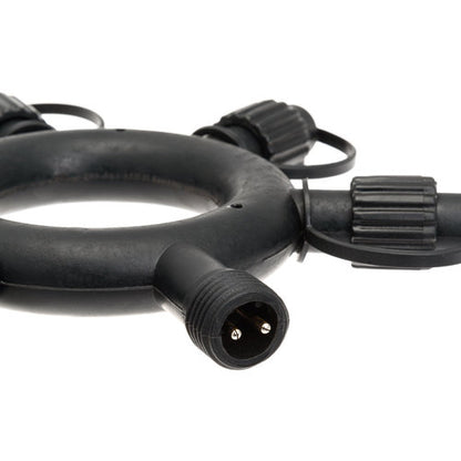 Connettore circolare 18cm 5 uscite 230V AC - Nero