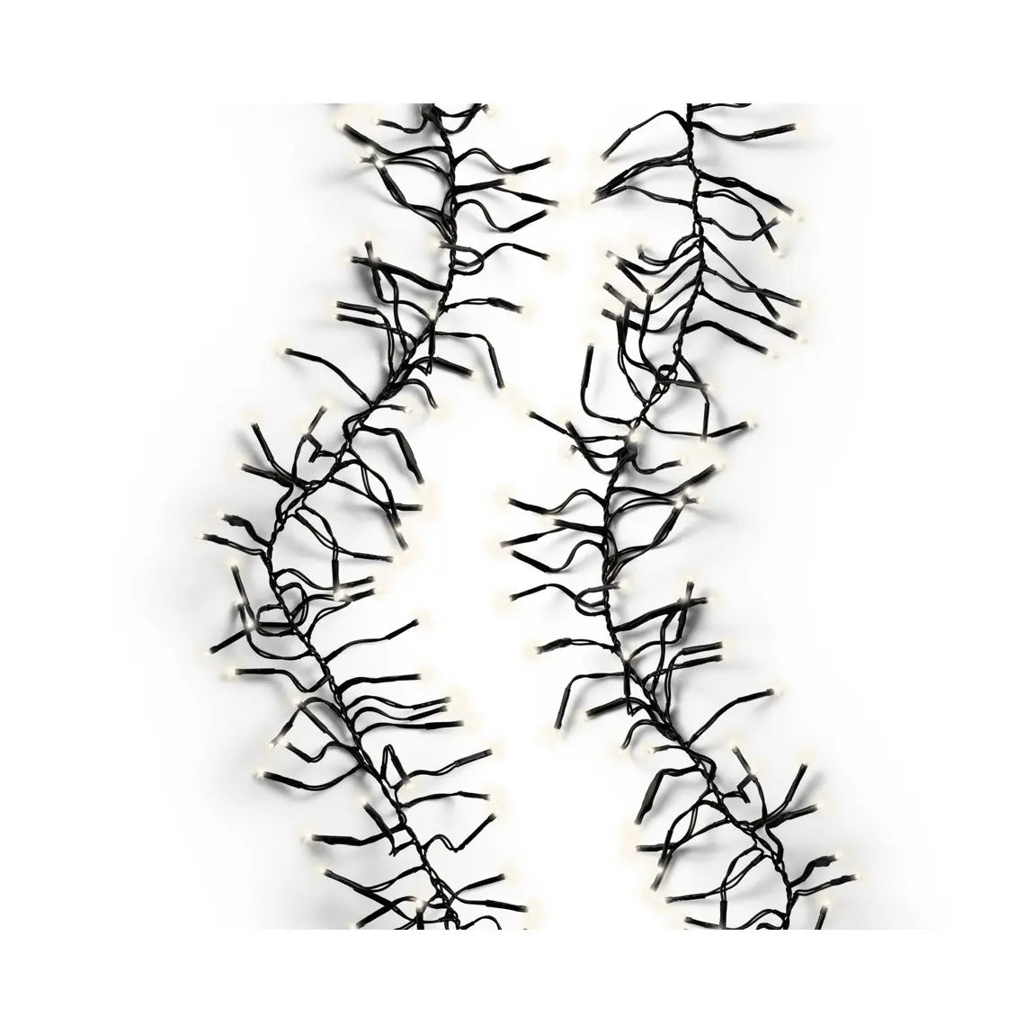 Catena luminosa LED Cluster bianco caldo da esterno 28 m