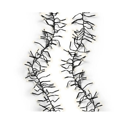 Catena luminosa LED Cluster bianco caldo da esterno 28 m