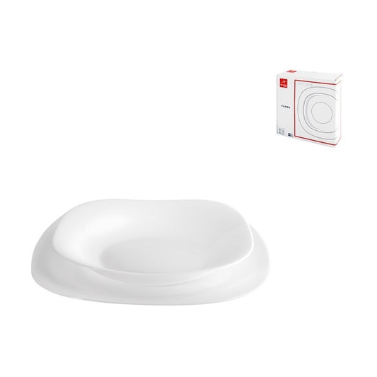 Service de table Parma 12 pièces en verre opale blanc