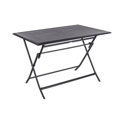 Table pliante Azua 4 places graphite 71x71x71 cm