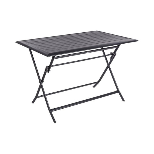 Table pliante Azua 4 places graphite 71x71x71 cm