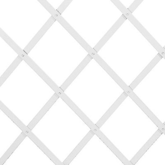 Treillis extensible en plastique blanc 100x200 cm