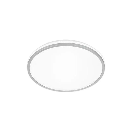 Plafoniera LED Briloner bianca con finitura cromo opaco 8,5W 1800 lm Ø 33 cm luce naturale 4000K