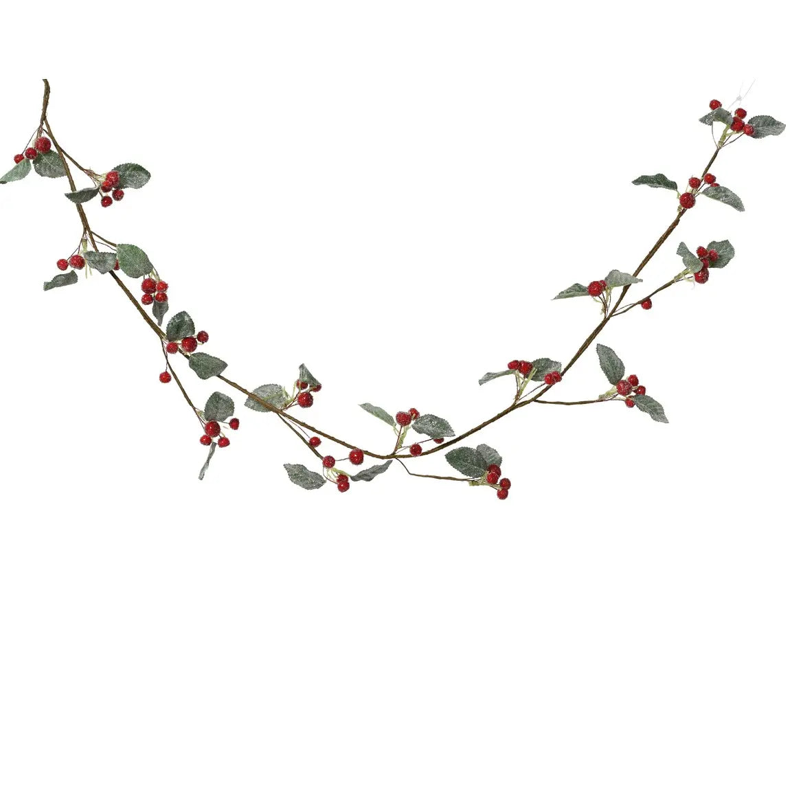 Ghirlanda decorativa in PE con foglie di pisello 130 cm