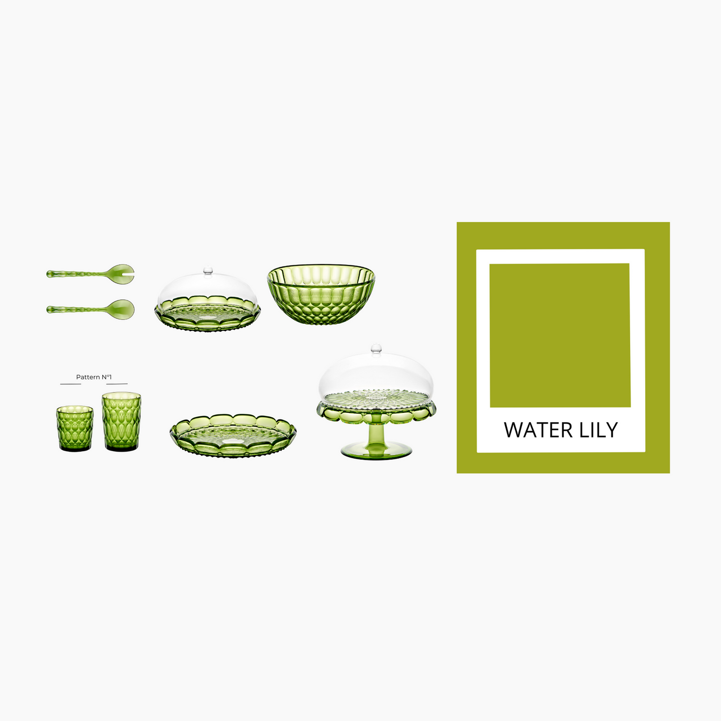 Set de moules à gâteau Vanity Ø 30 x h16 cm, vert nénuphar