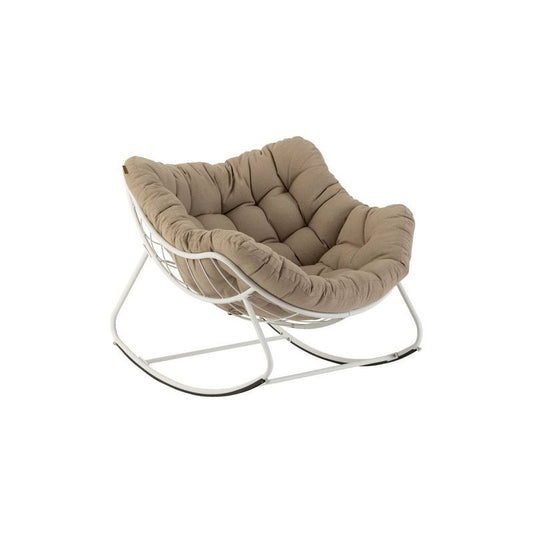 Fauteuil à bascule Paopao blanc