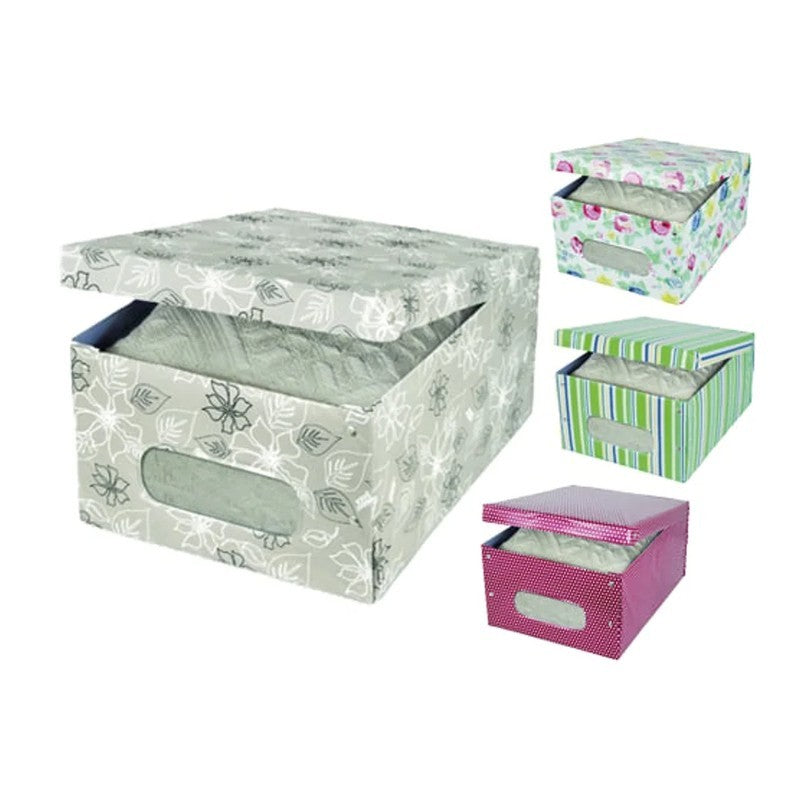 Scatola guardaroba in PVC decorata con oblò 38,5 x 50 x 24 cm