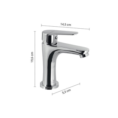 Miscelatore Como per lavabo basso cromo 19,6 x 5,3 x 14,5 cm