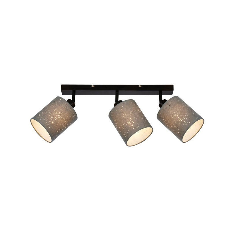 Vintage Spot Bar 2xe27 47,5 cm gris noir