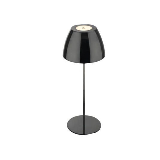Lampada da tavolo led Serina 200lm 2700k nero cromo